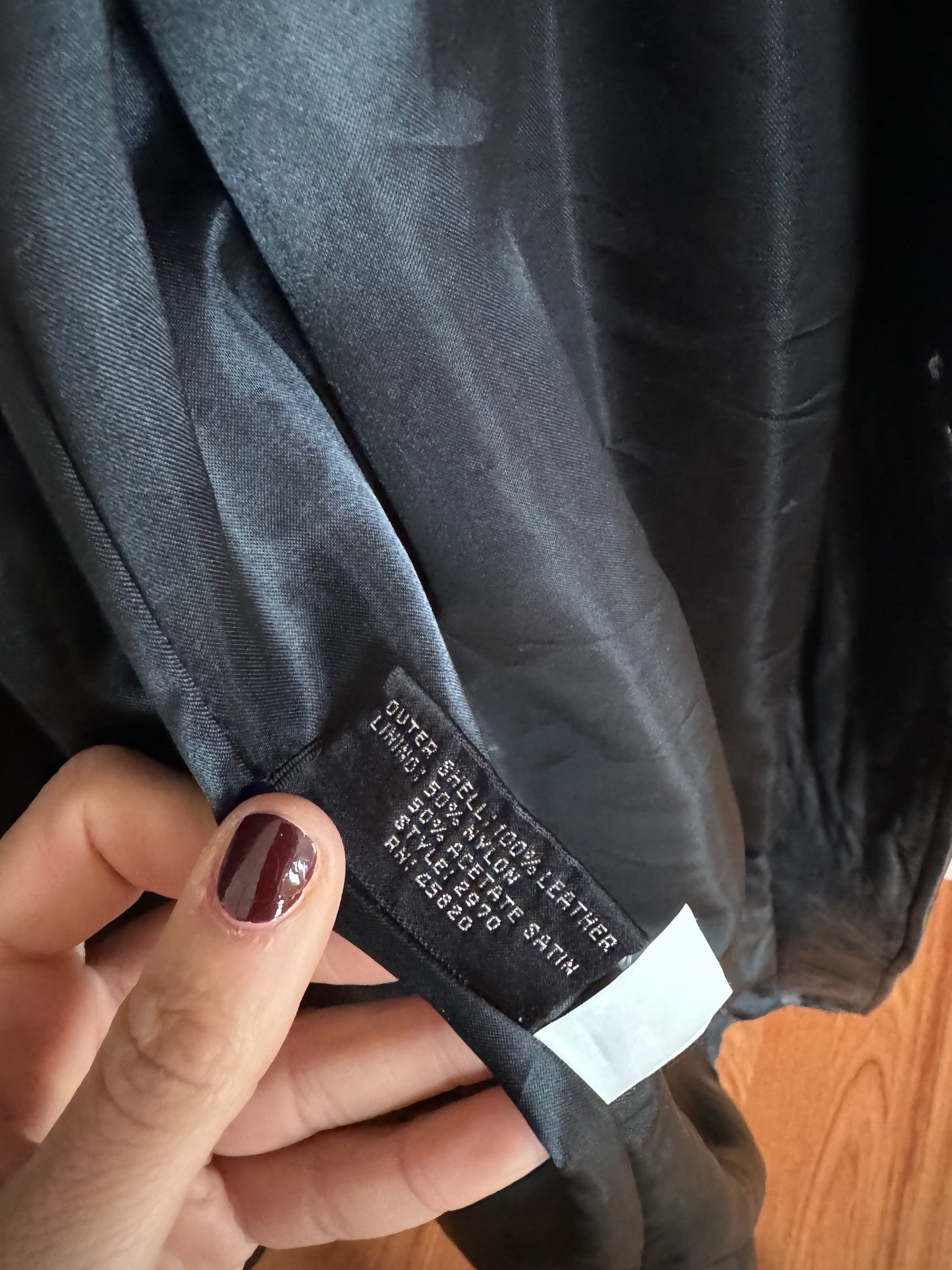 Overissimo leather coat