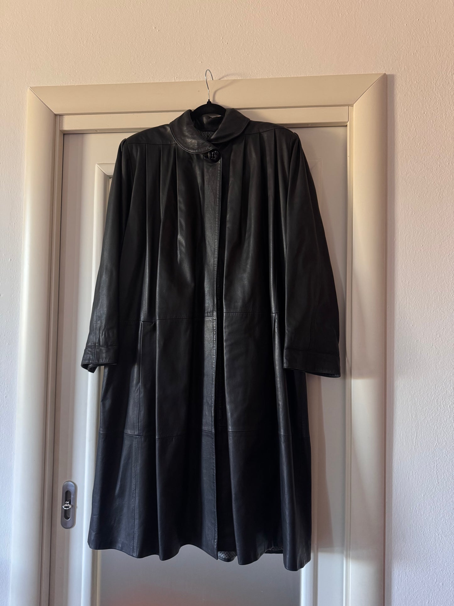 The long leather coat