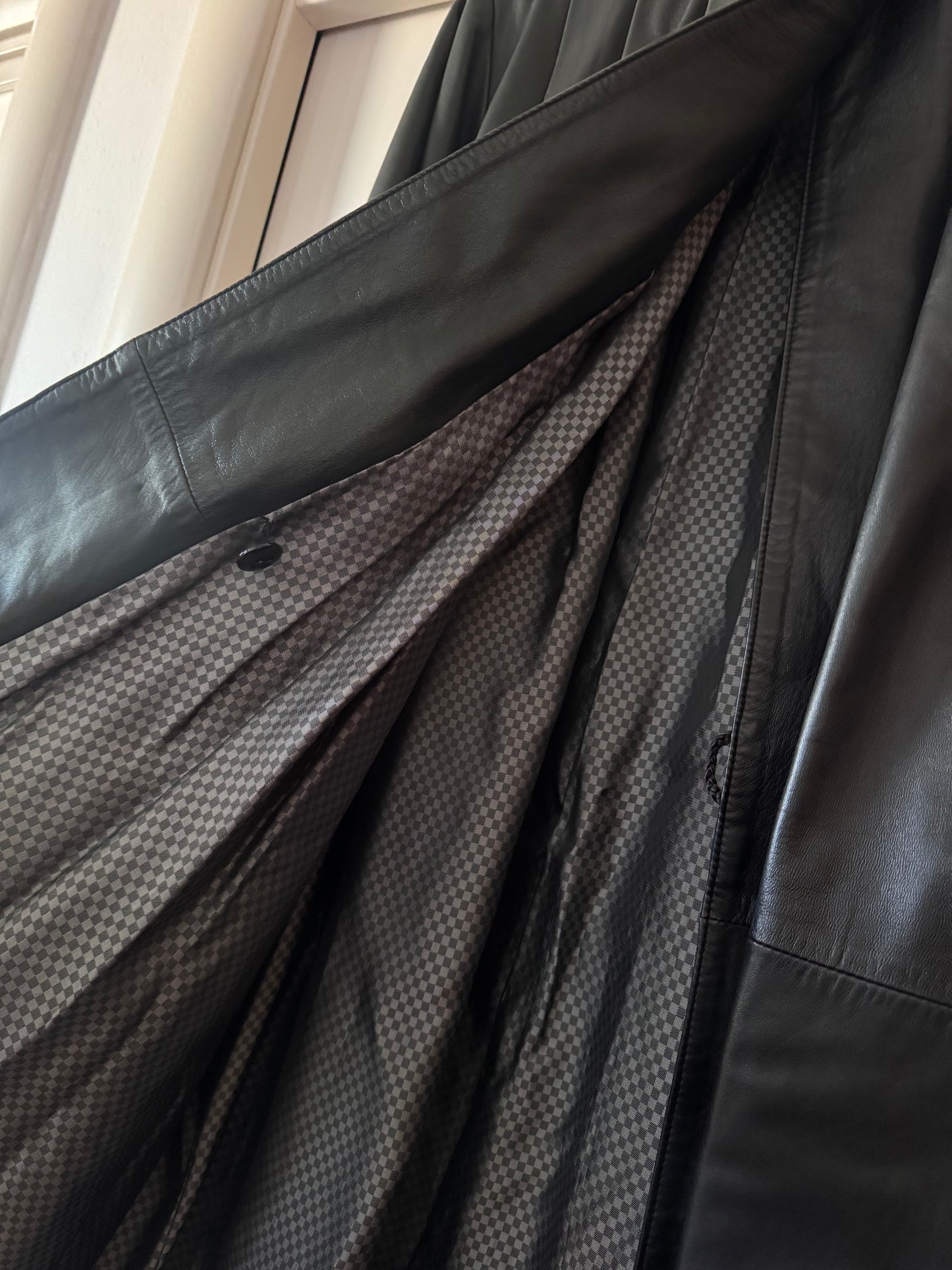 The long leather coat