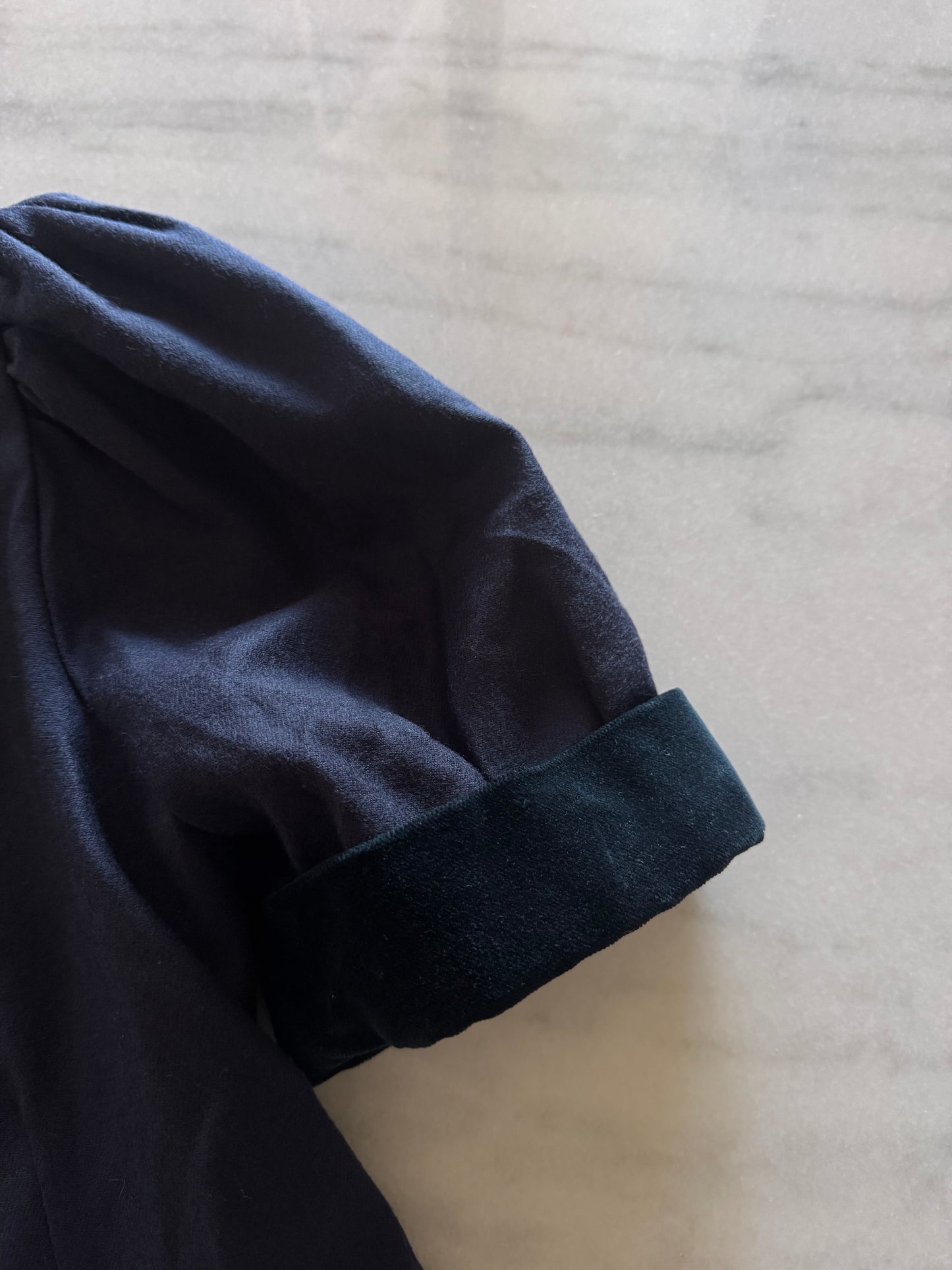 Wool & velvet blouse/jacket