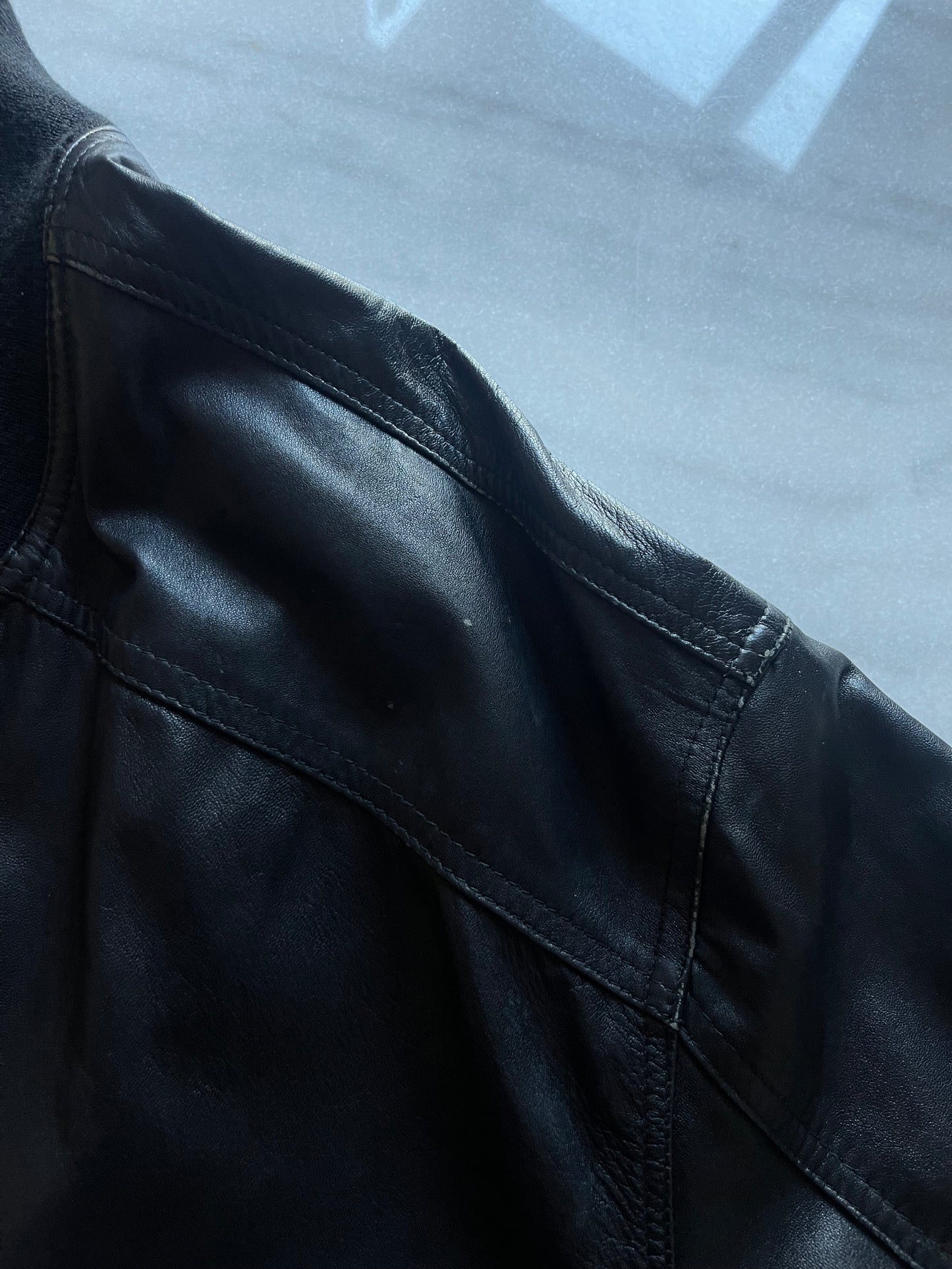 Overissimo leather bomber