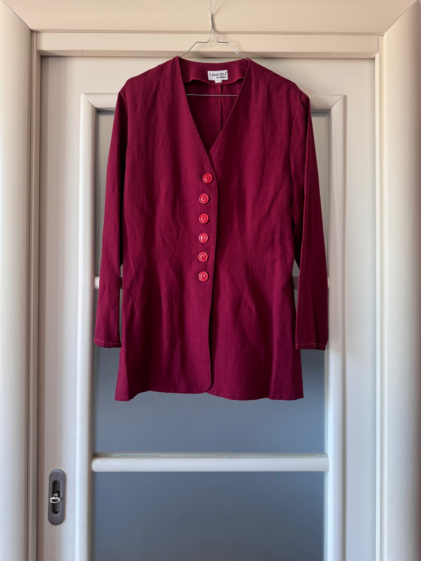 Carrie Burgundy blazer