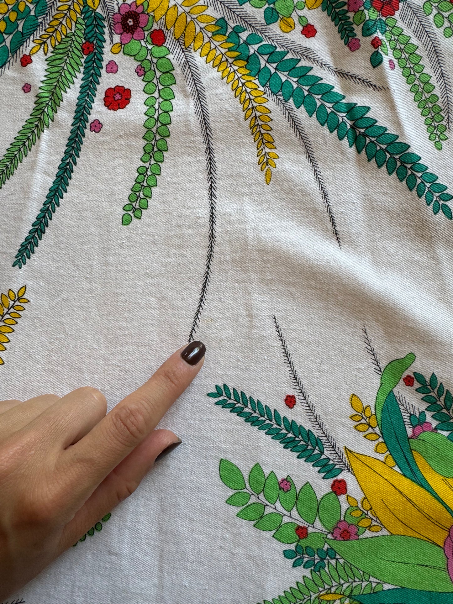 Cotton floral wraparound
