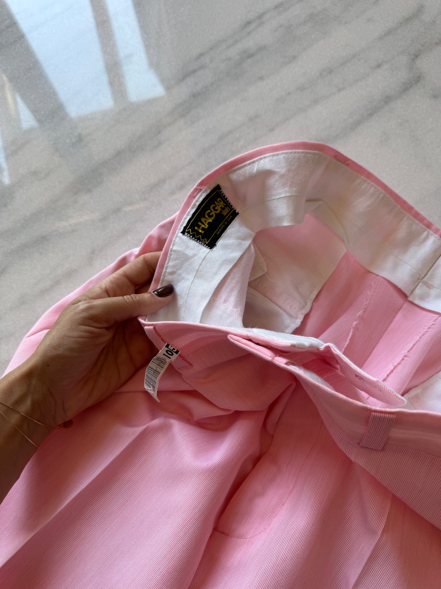 Pink man pants