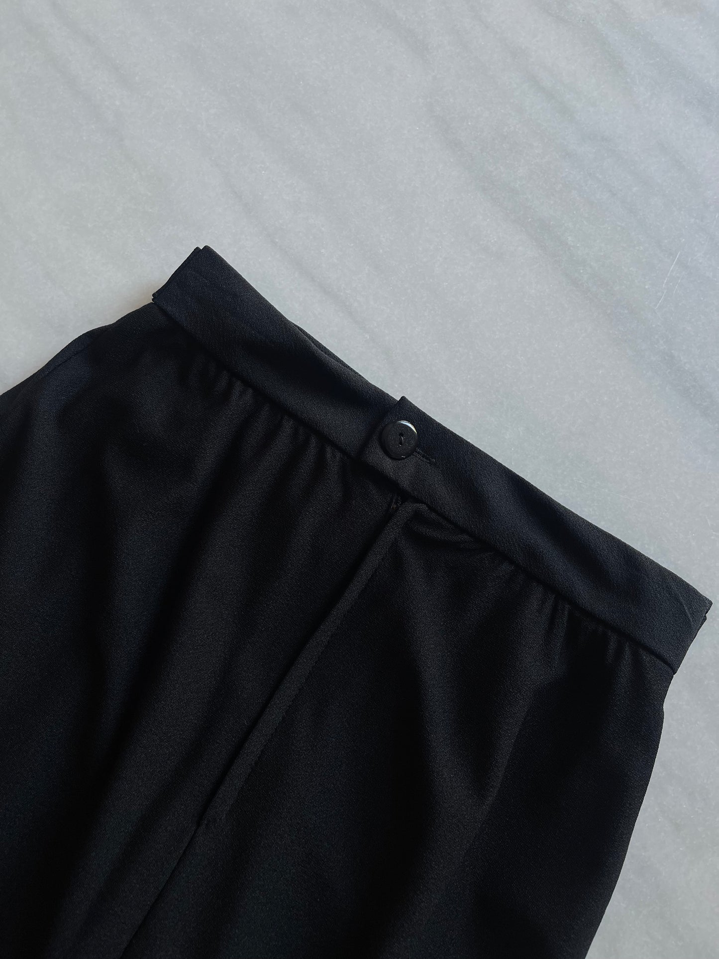 The long black skirt