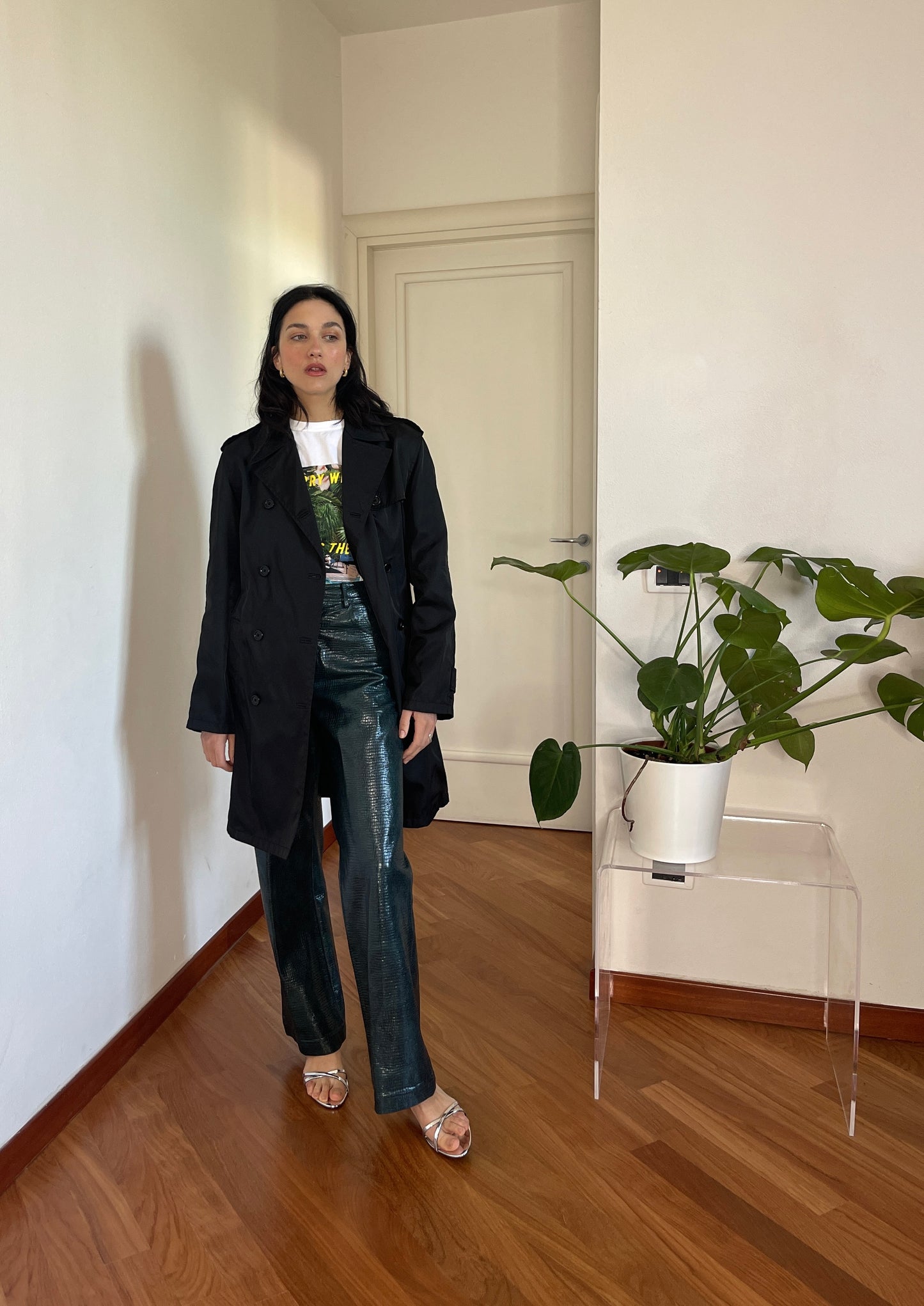 Prada nylon trench coat