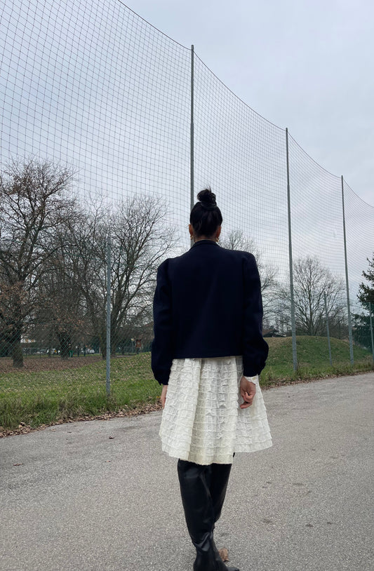 Blu cropped jacket