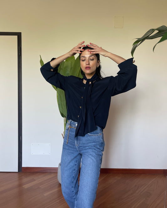Deep Blue Precious blouse