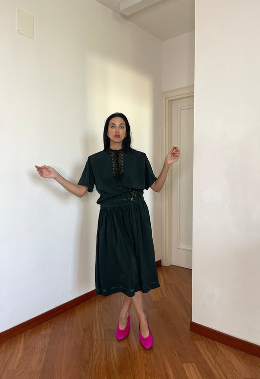 Skirt and blouse set