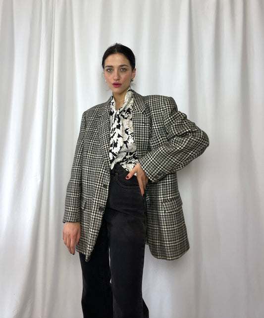 Black & White check blazer