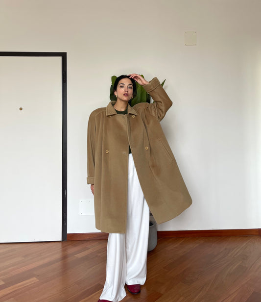 The camel coat by Herno