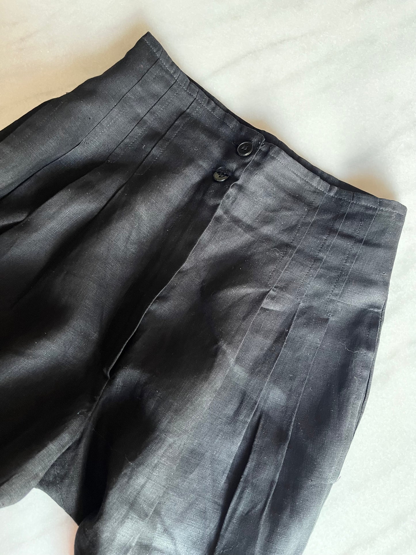 Indispensabili black linen pants