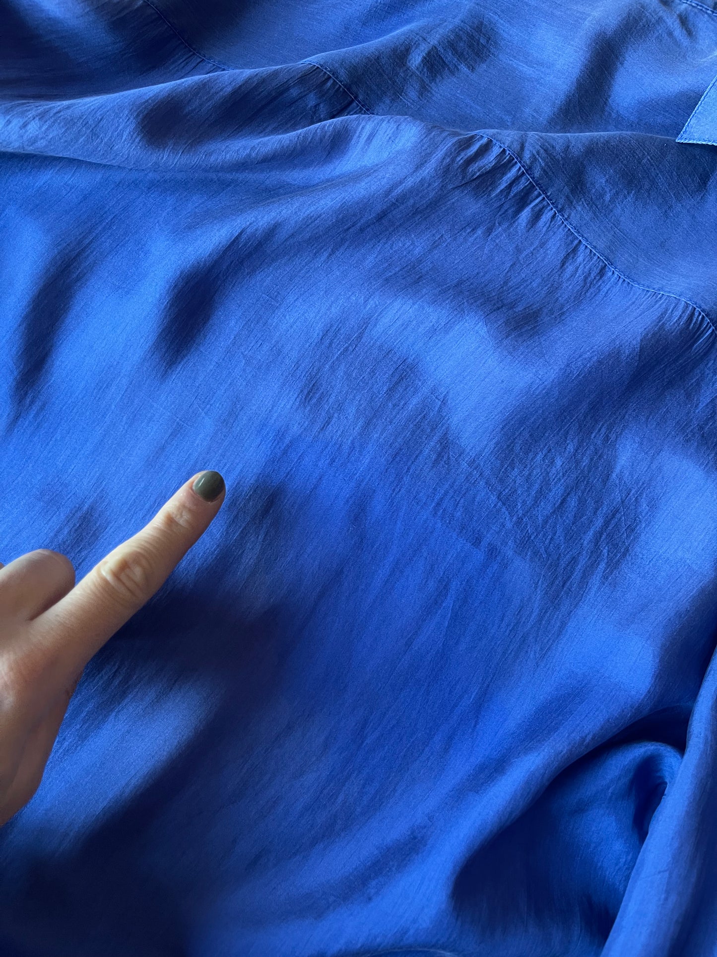 The violet silk shirt