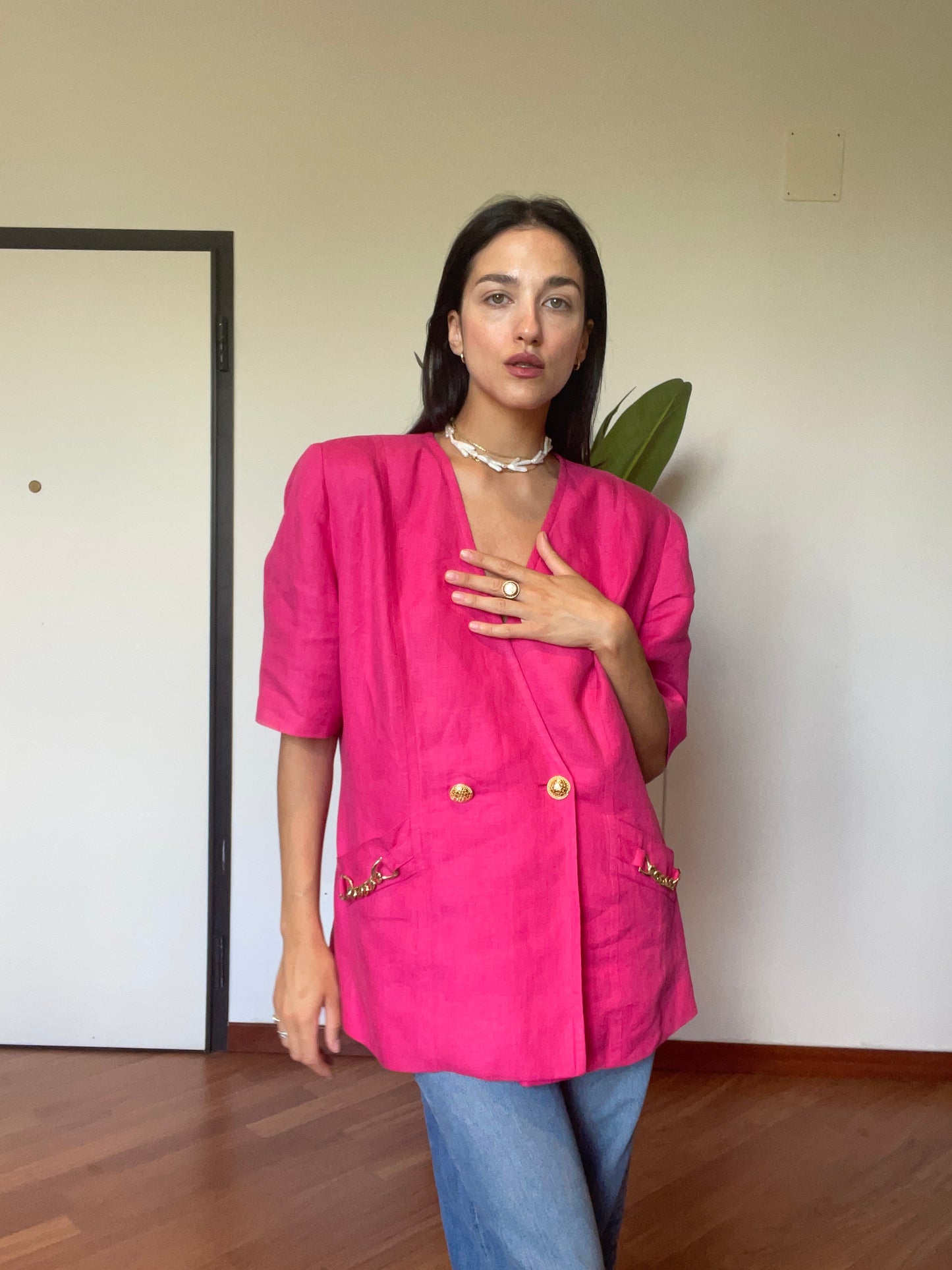 Luisa Spagnoli precious linen blazer