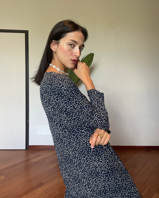 Polka dots 90s dress