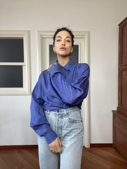 The violet silk shirt
