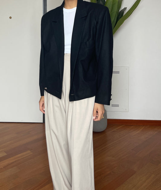 Black wool Blazer