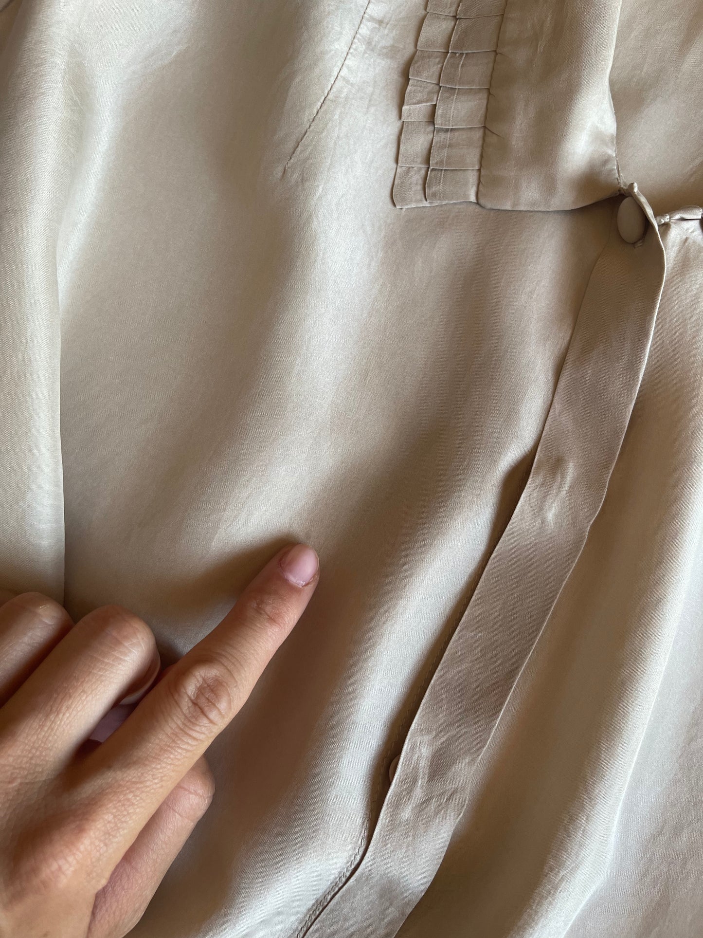 The Ivory silk shirt