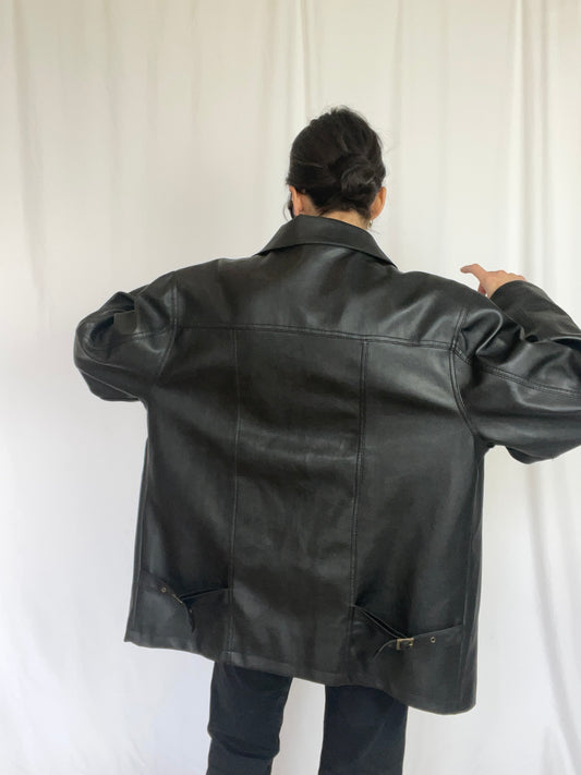 Faux leather jacket