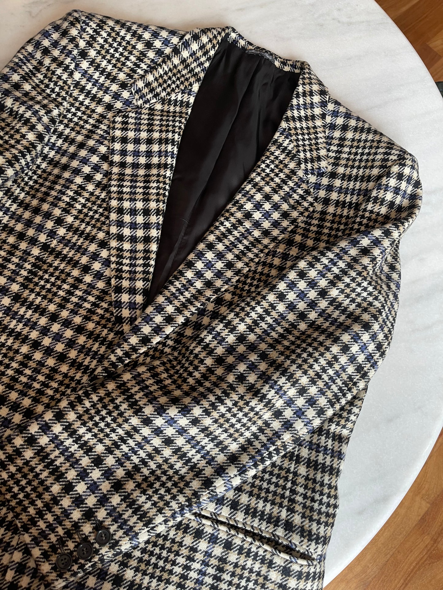 Check Blazer black & Blue