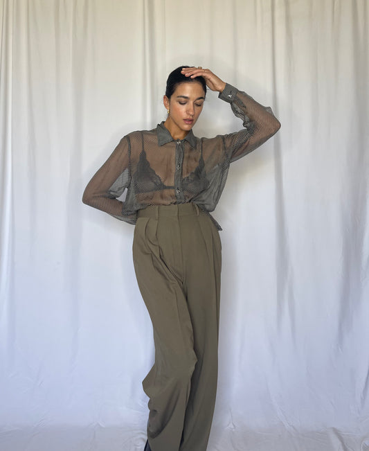 vedo non vedo silk shirt