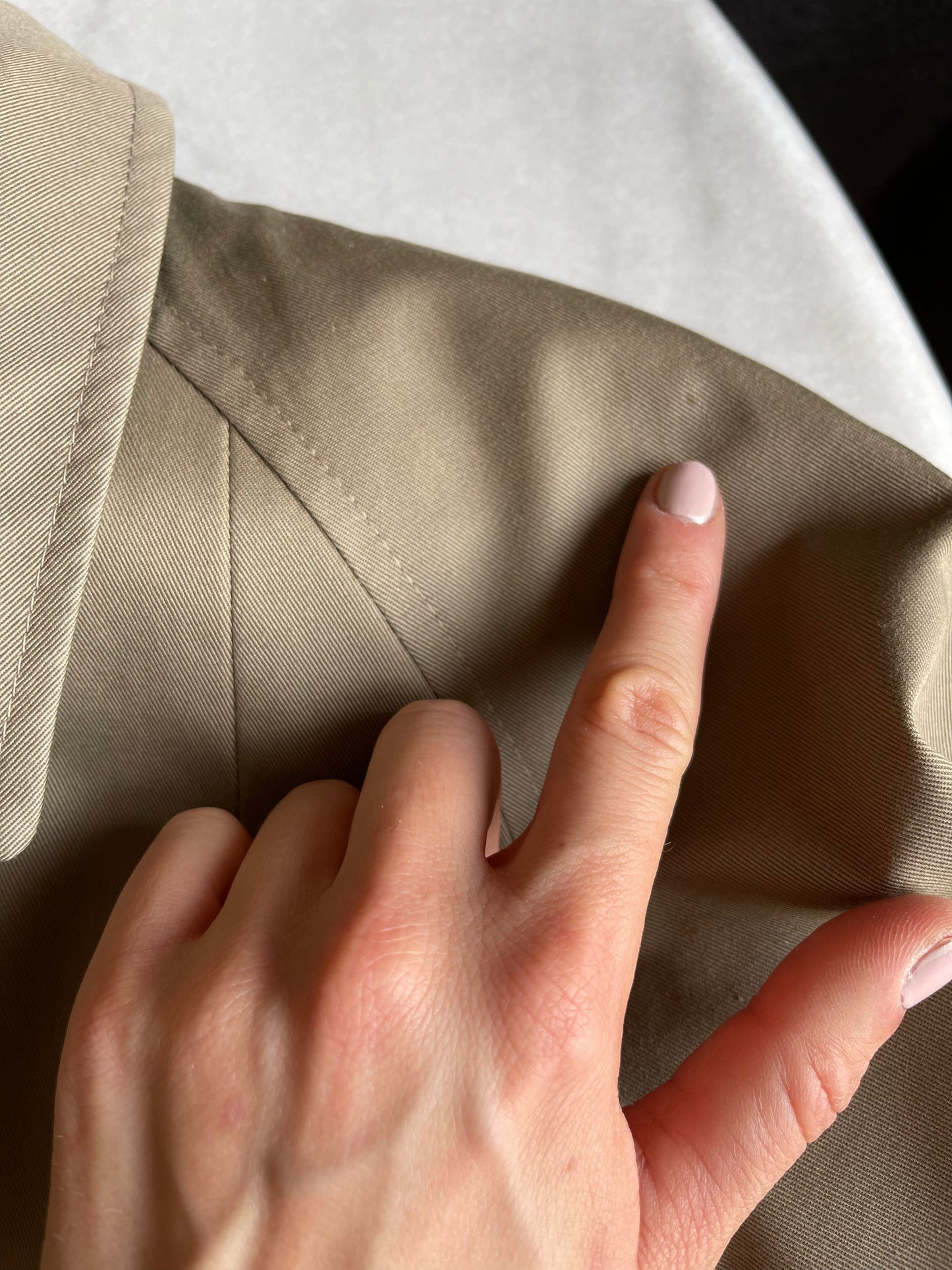 Cold spring trenchcoat