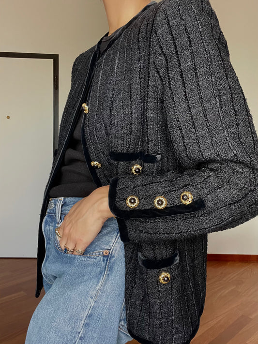 Precious tailoring tweed jacket