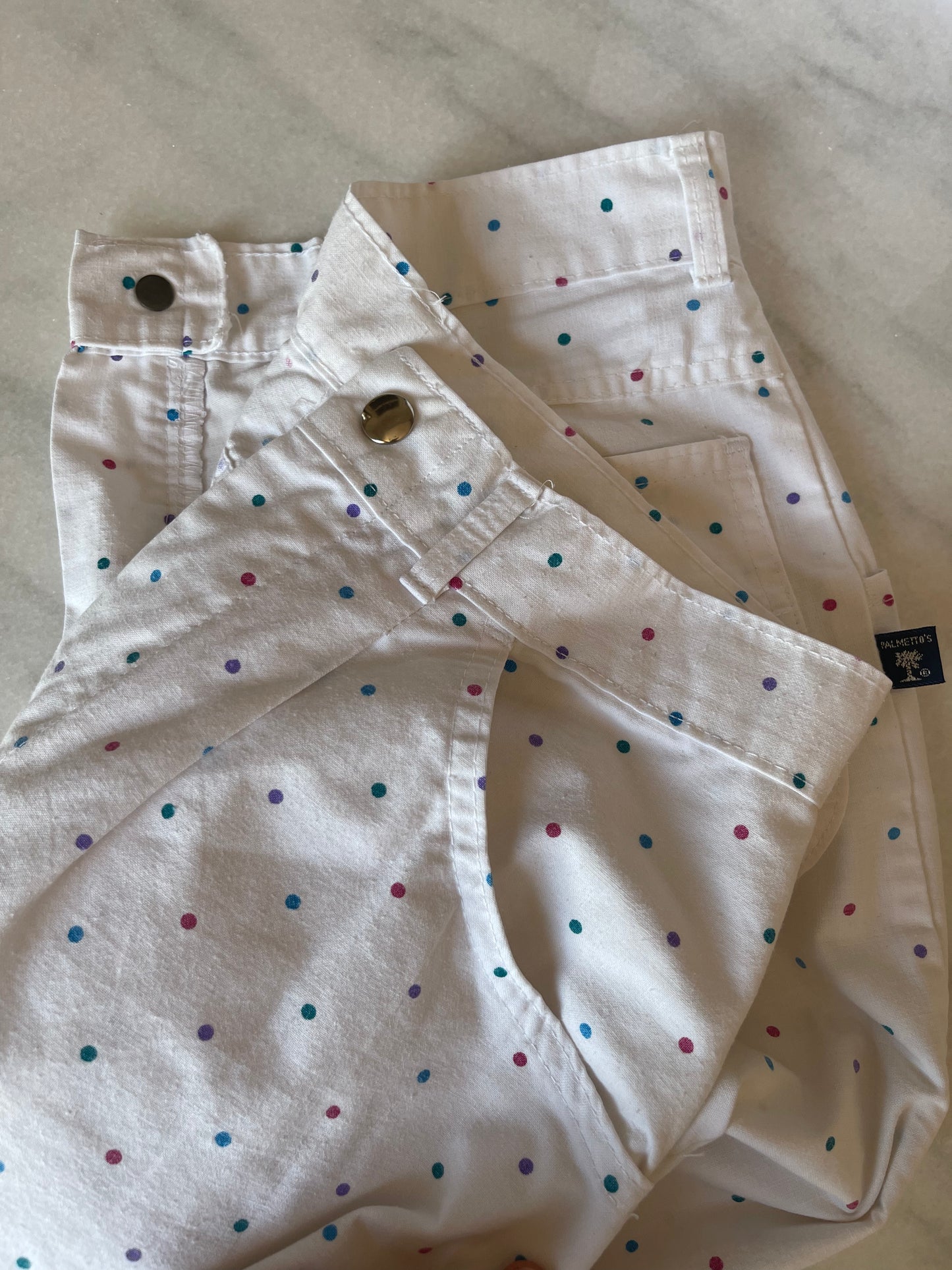 Rainbow Polka dots cotton pants