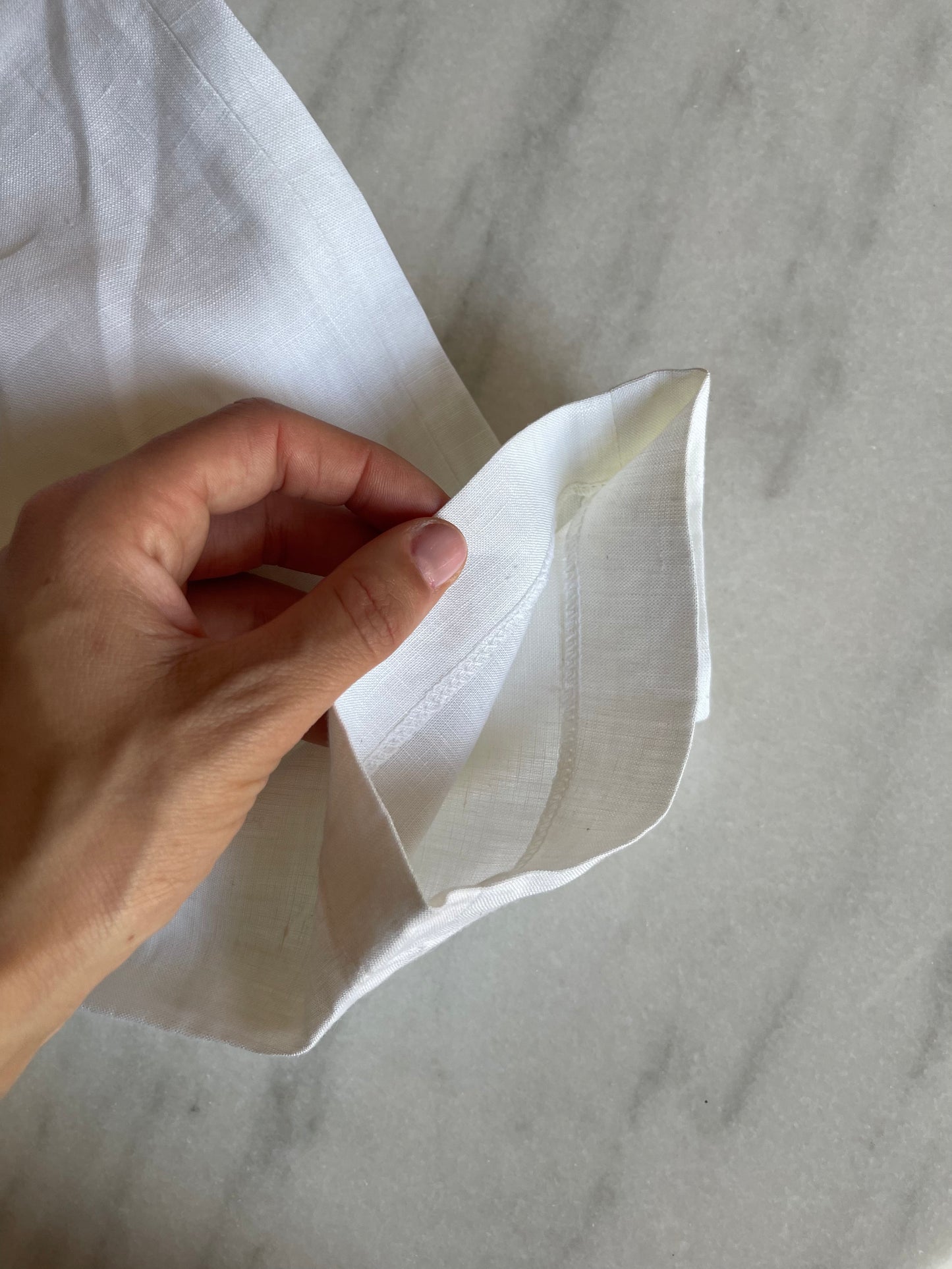 Indispensabili white linen pants