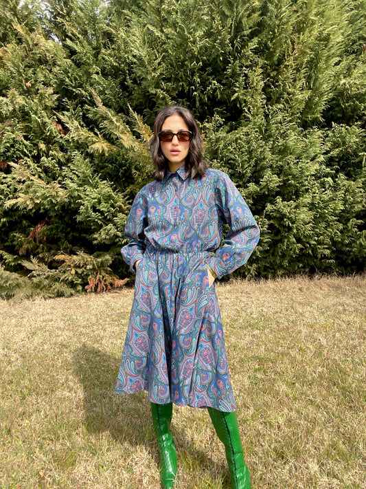 Paisley cotton dress