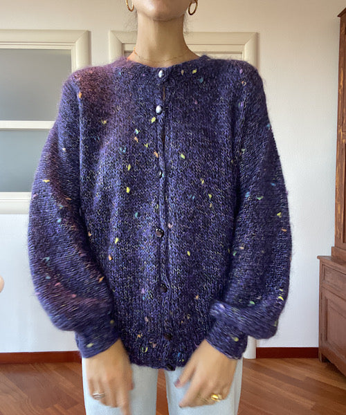 The violet cardigan