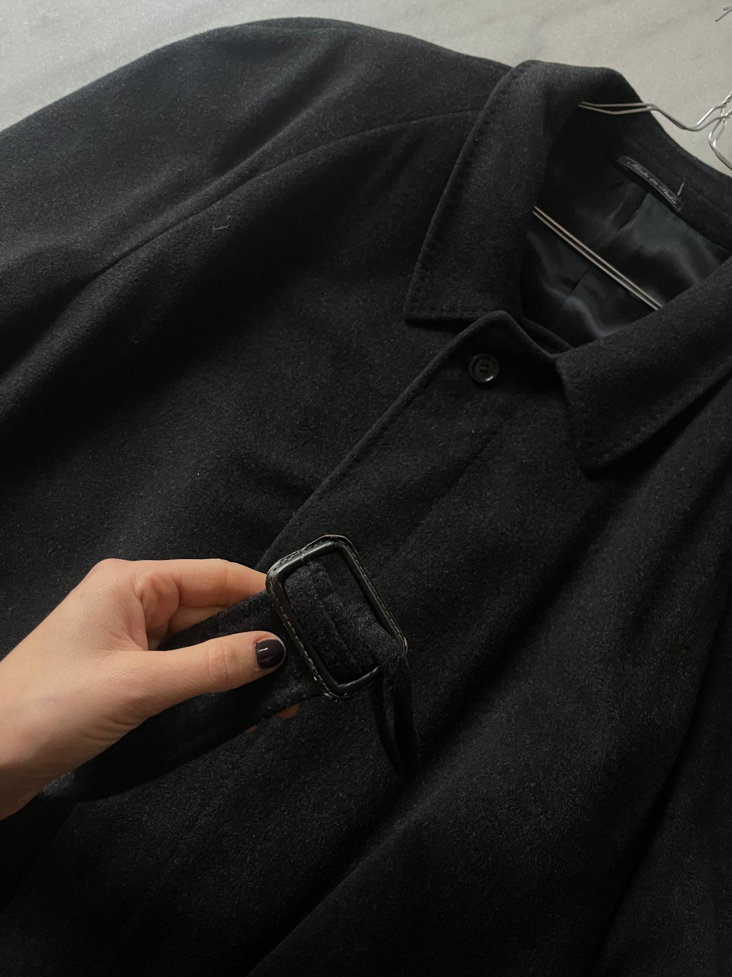 Dark grey oversized coat