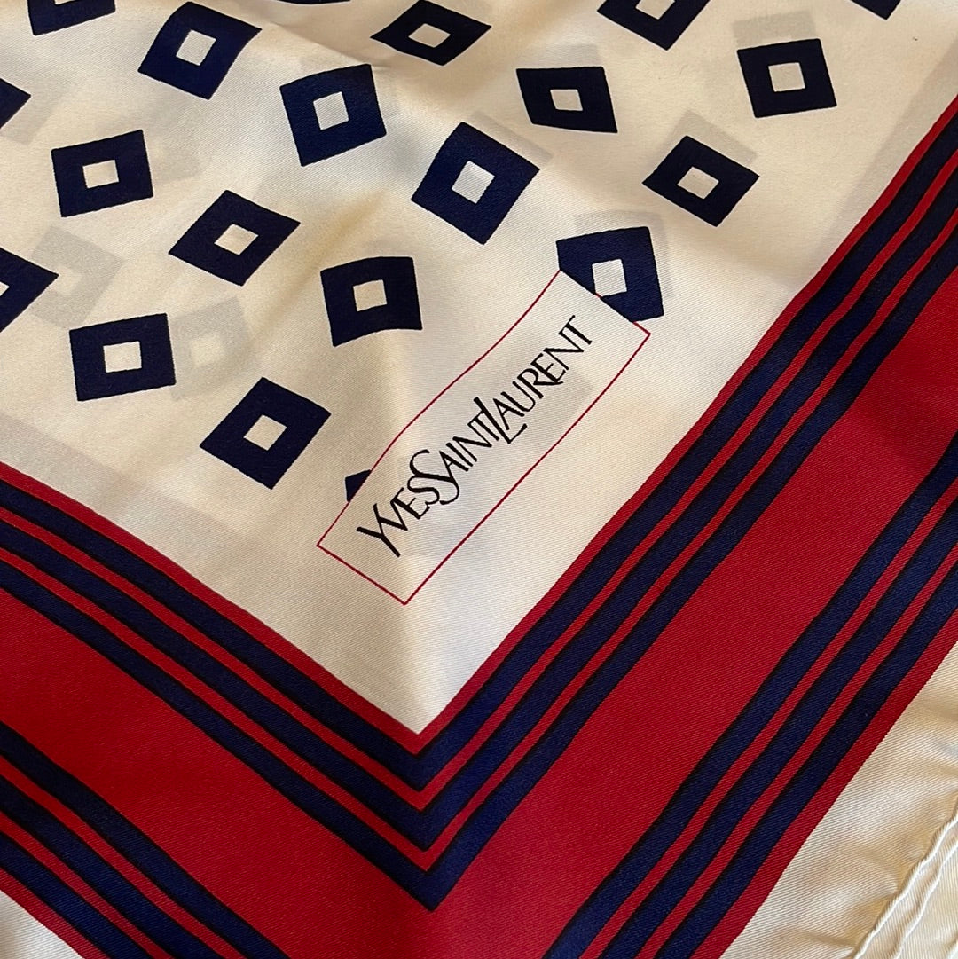 Yves Saint Laurent silk foulard