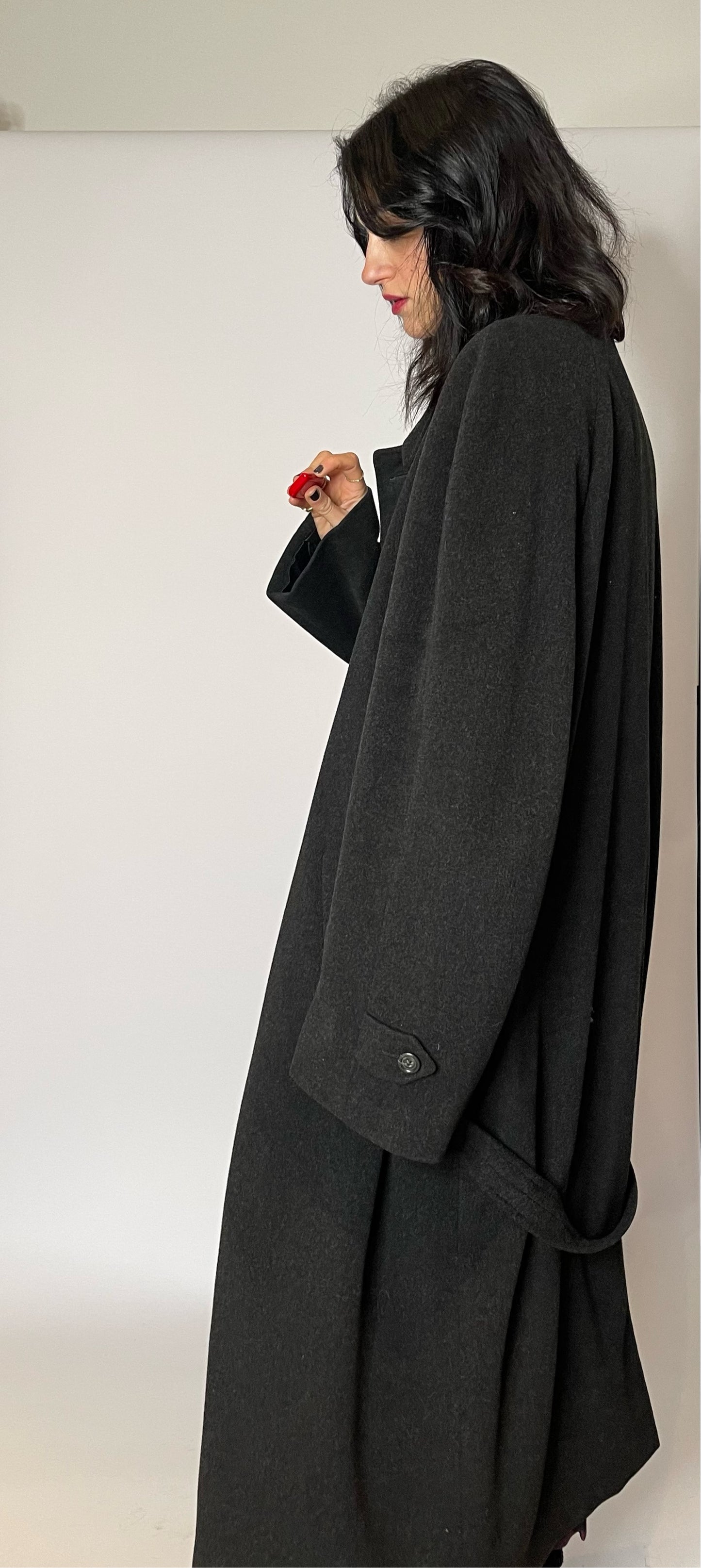 Dark grey oversized coat