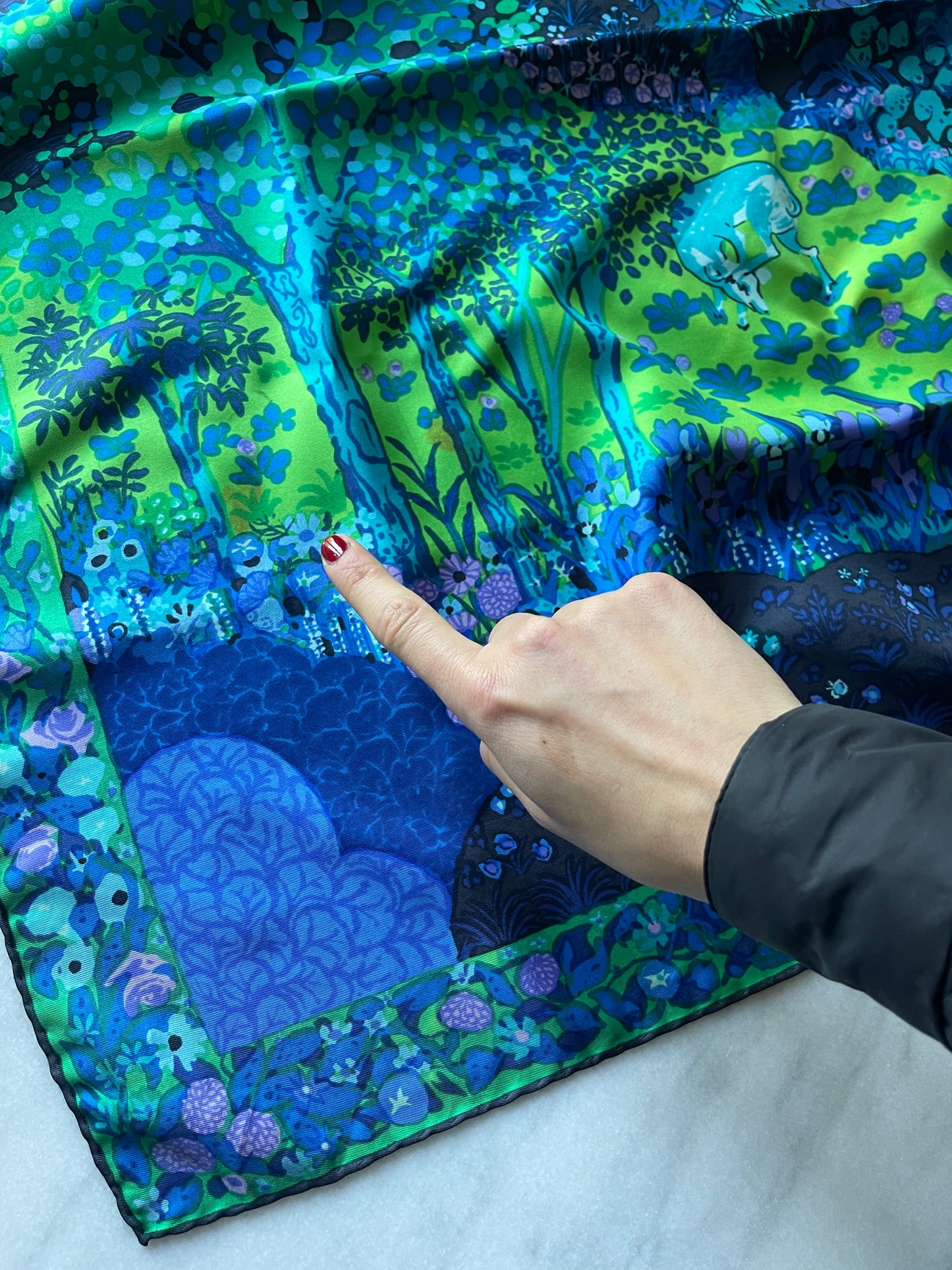 Ken Scott blue foulard