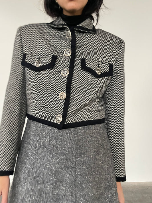 Versace jeans couture cropped blazer