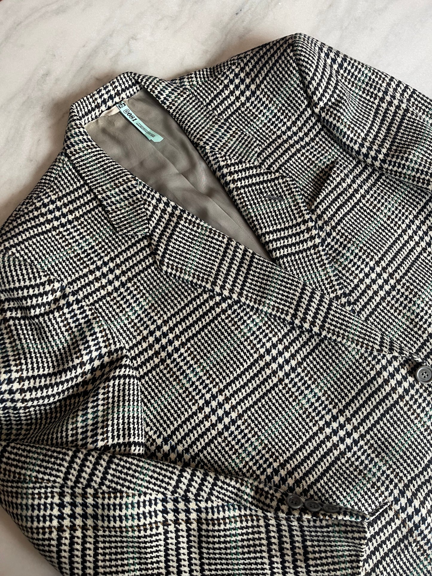 Cashmere & Wool check Blazer