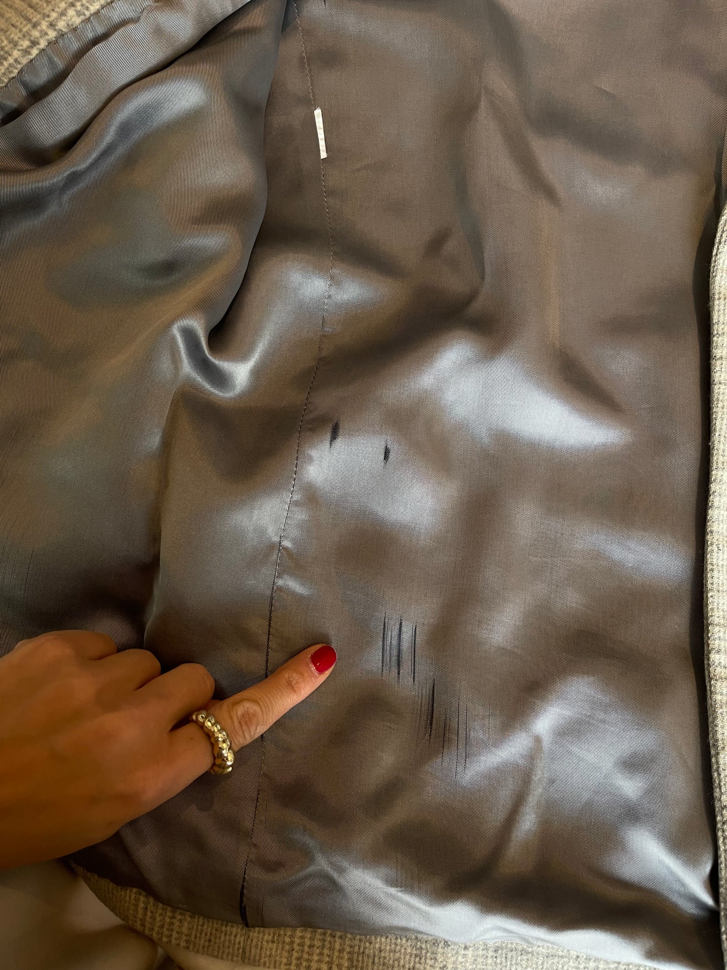 Soft Grey check blazer