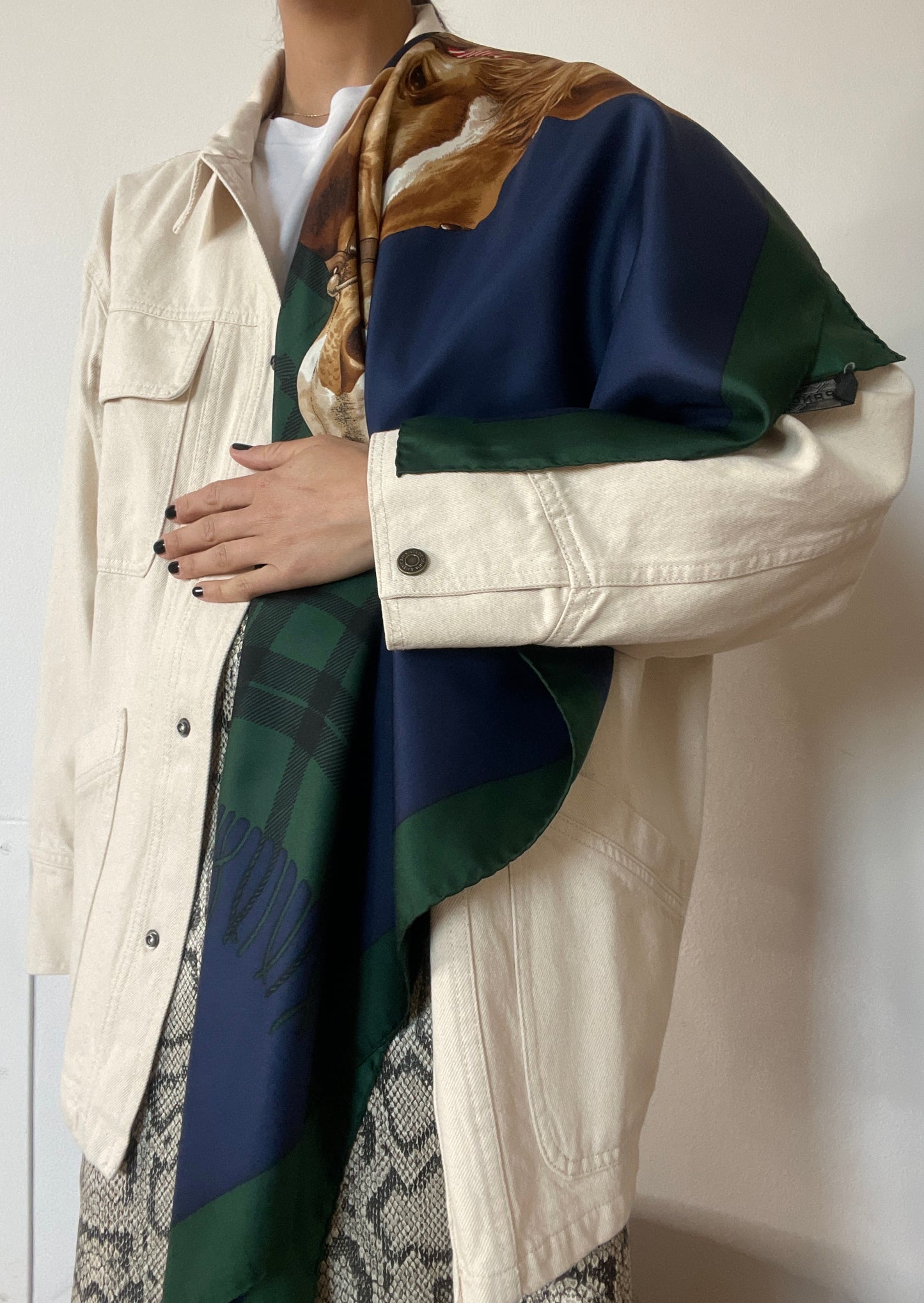 Printed silk scarf by Pancaldi