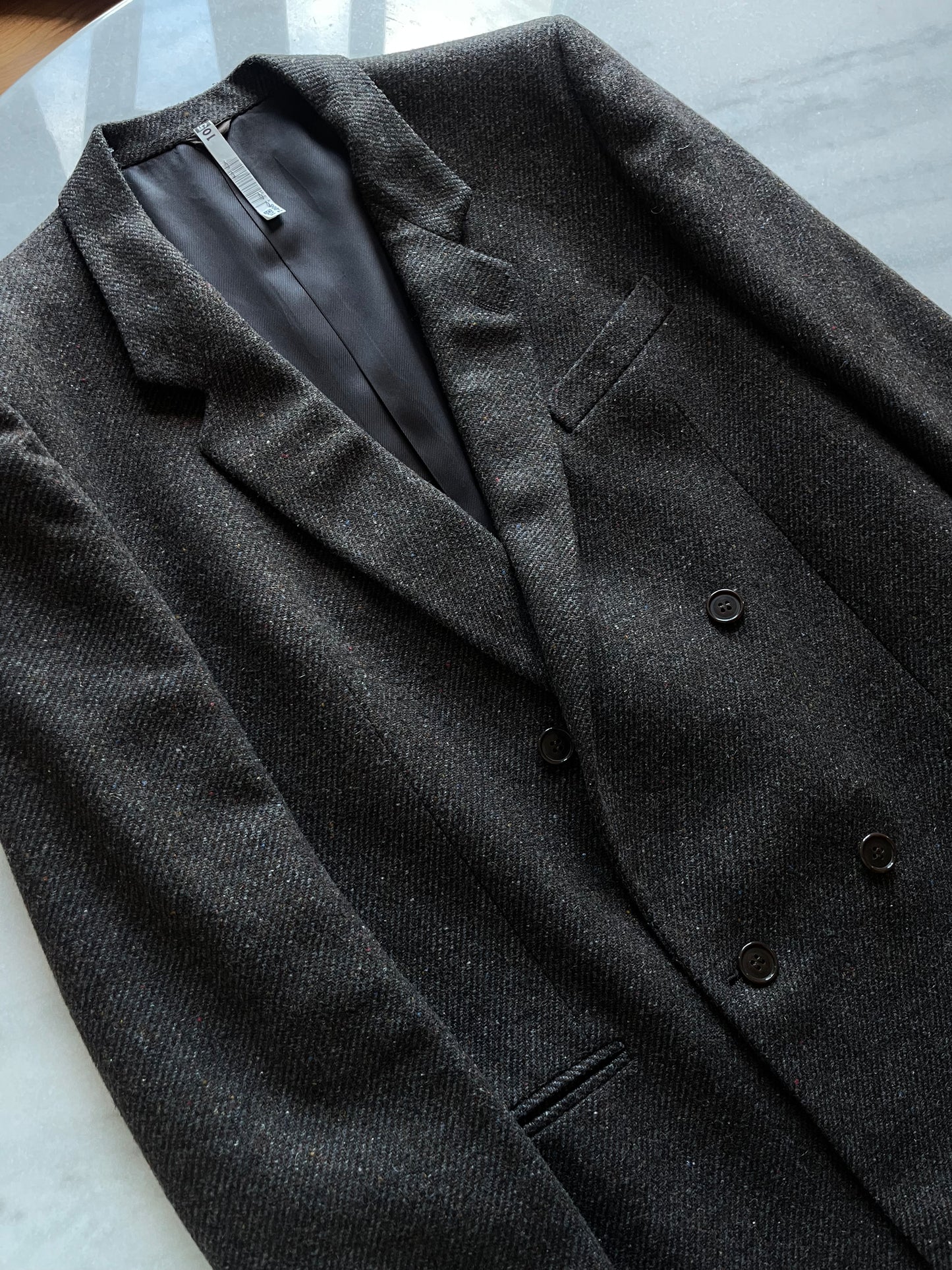 Doppiopetto mélange blazer