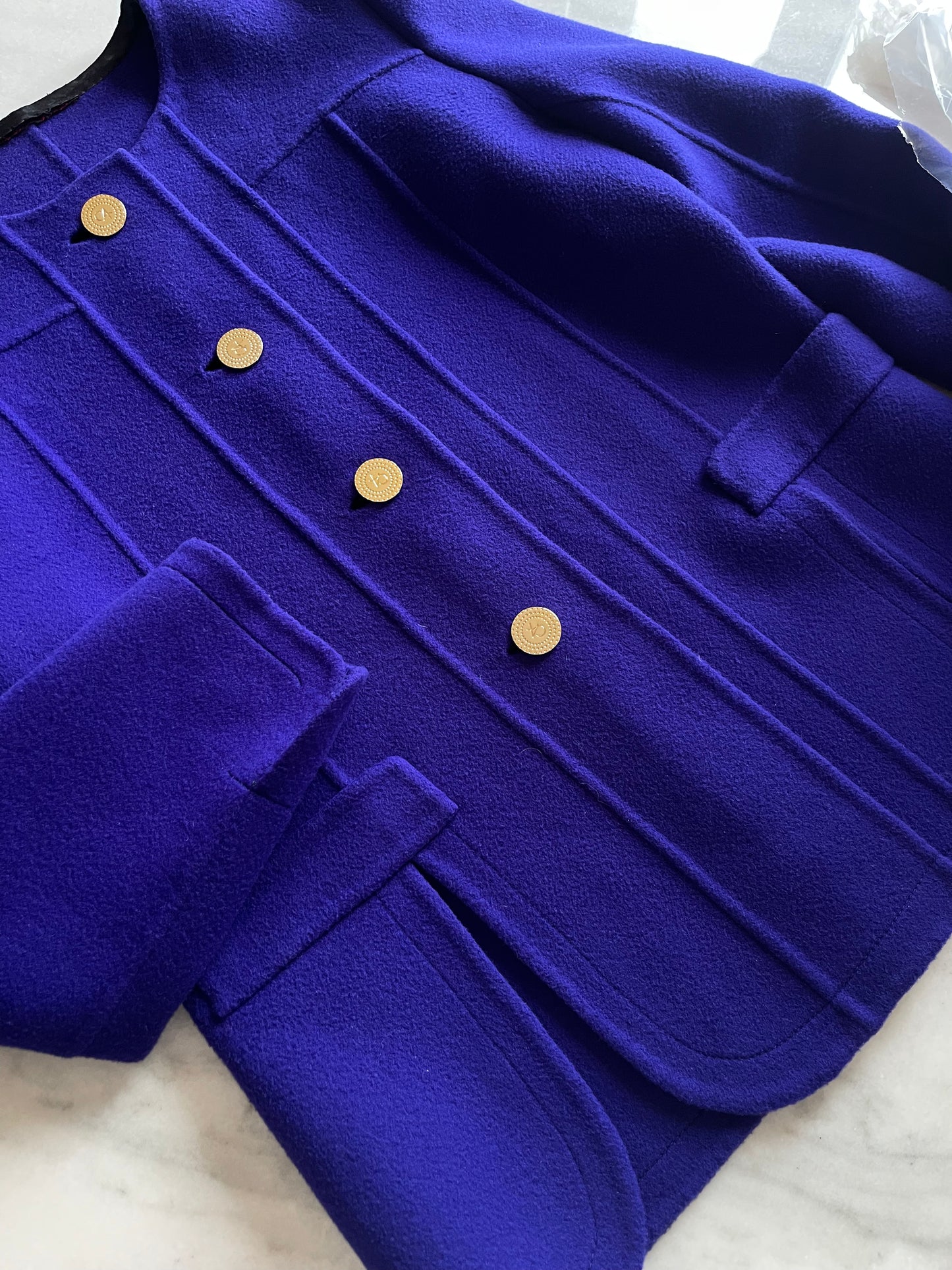 Purple wool blazer