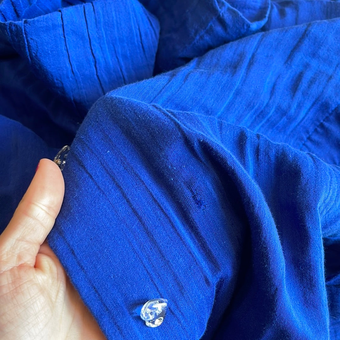 Electric feel, blue jumpsuit