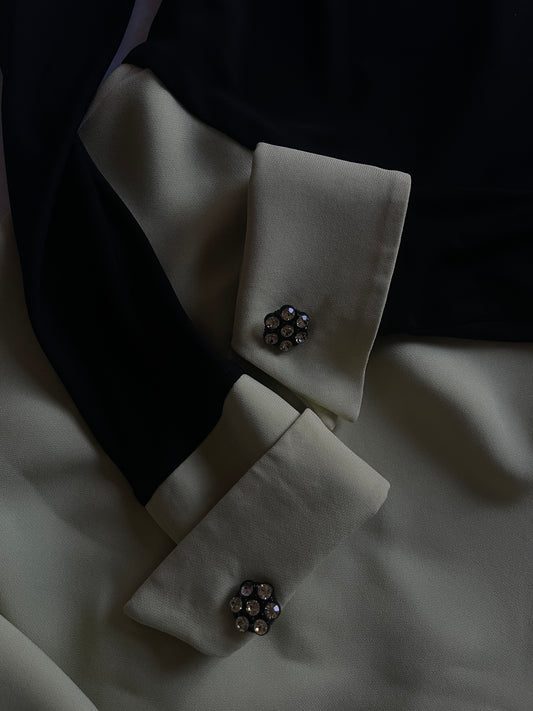 Black & lime unforgettable dress