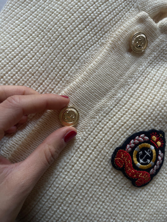 Yacht club creamy cardigan