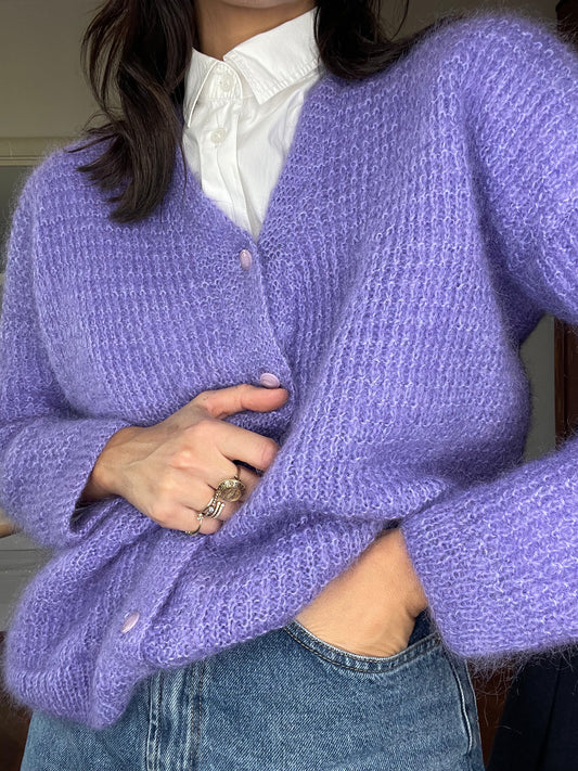 Cotton Candy mohair cardigan