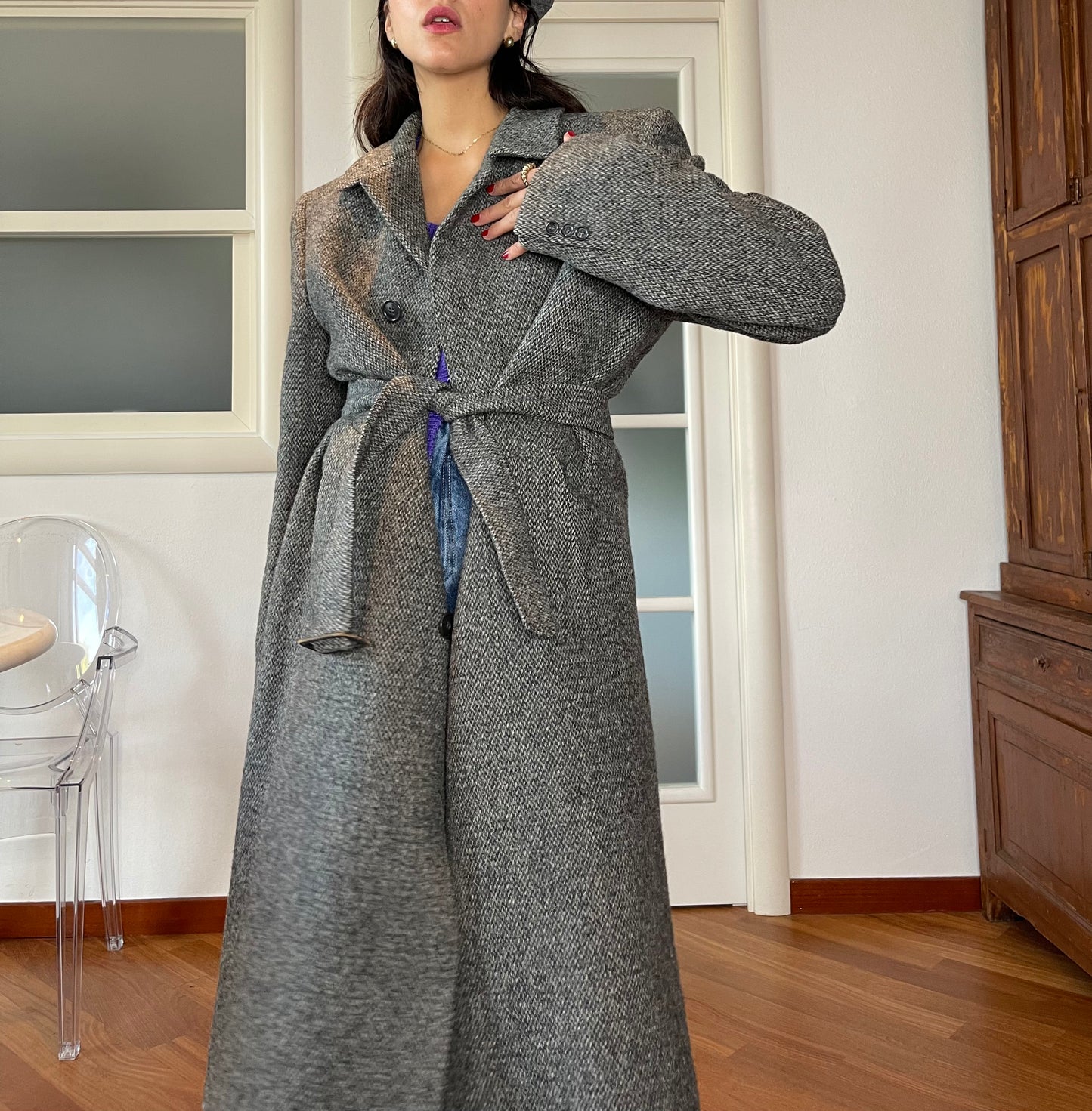 The Tommy Shelby salt & pepper coat