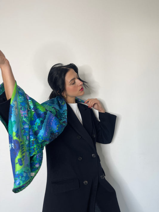 Ken Scott blue foulard