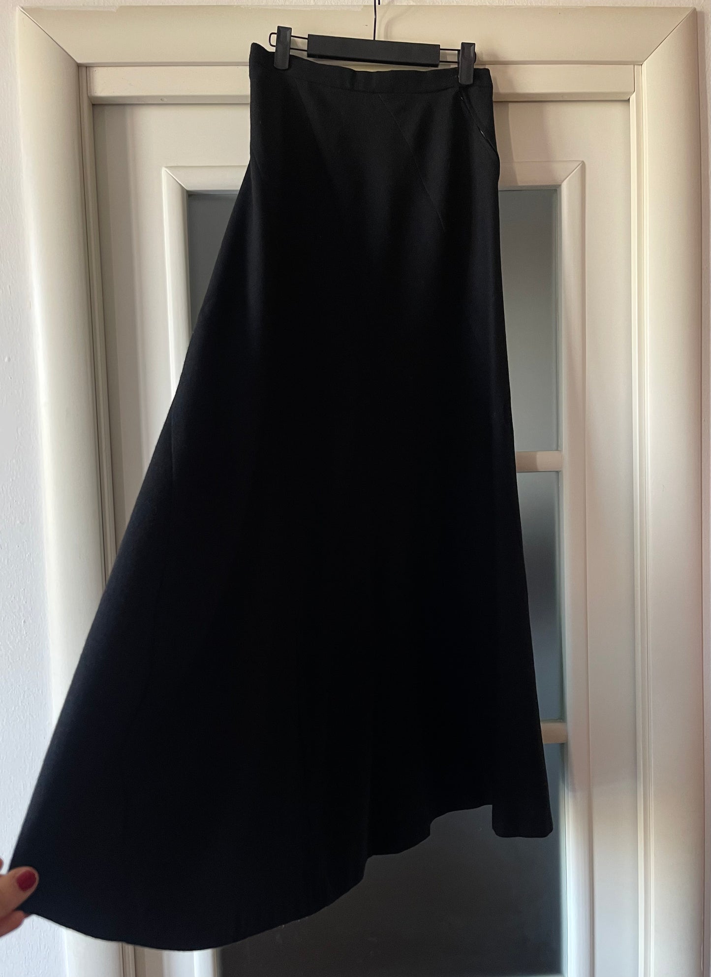 Black bell skirt