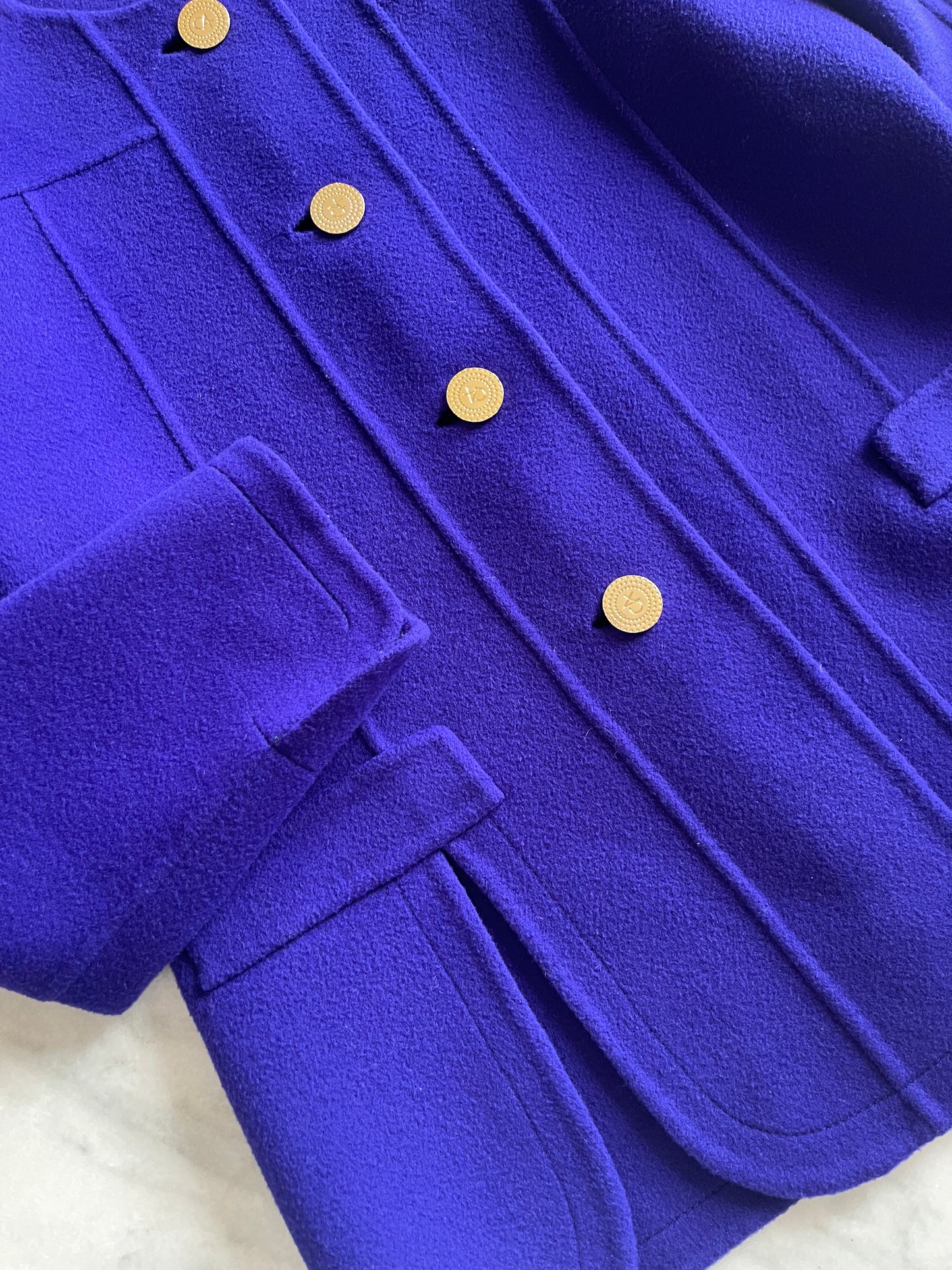 Purple wool blazer
