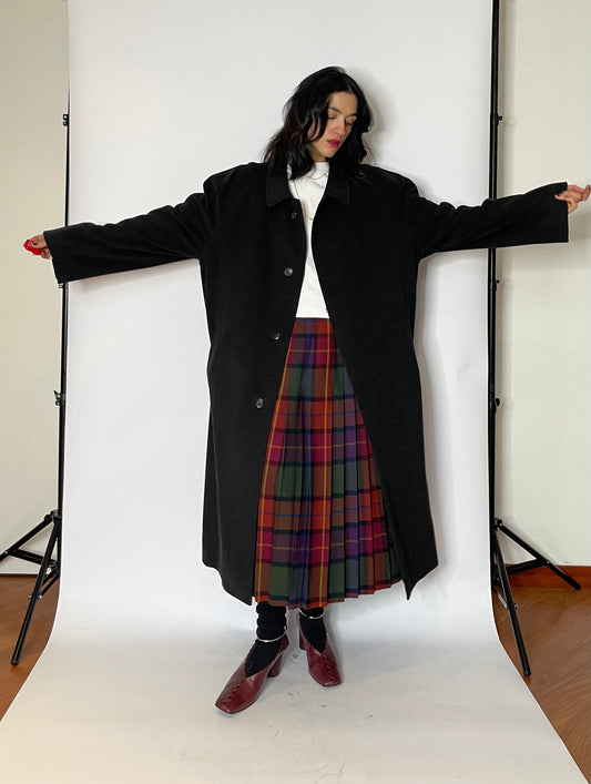 Dark grey oversized coat